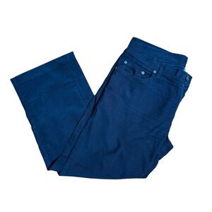 Salvatore Ferragamo| Men's Straight Corduroy in Deep Blue- Size 48 EUR -32 US